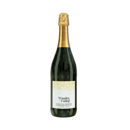 Wander + Found | Cuvée Blanc | Sparkling White | Non-Alcoholic Wine | 750mL