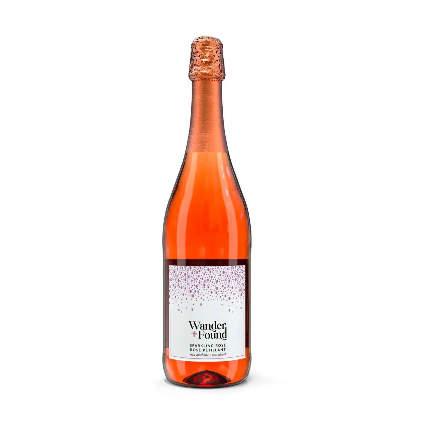 Wander + Found | Sparkling Rosé | Non-Alcoholic Wine | 750mL